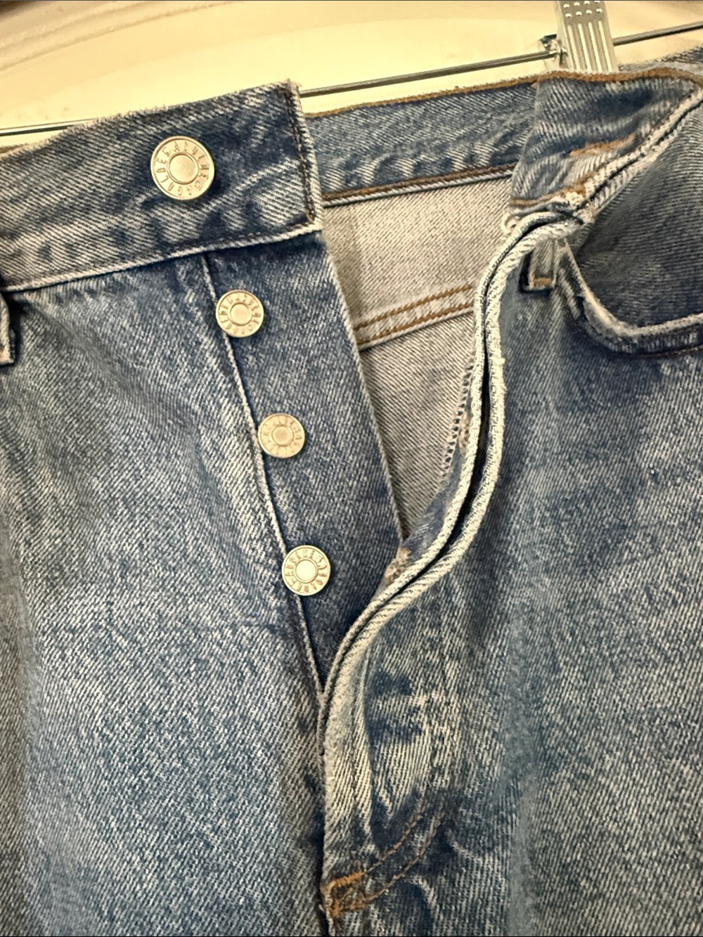 Agolde women's Light Wash Jeans - Picture 3 of 5